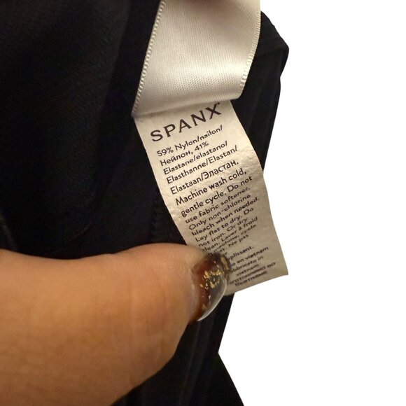 Spanx Black Sunshine Solutions Kick Flare Microfiber Slimming Pants Womens Large - Picture 2 of 4